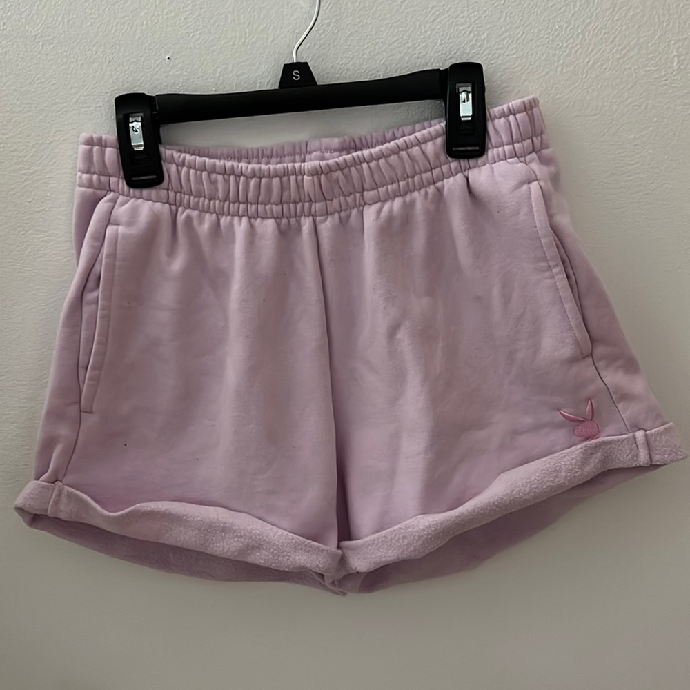 A size small pink playboy short. Super cute. A light pink color with logo.